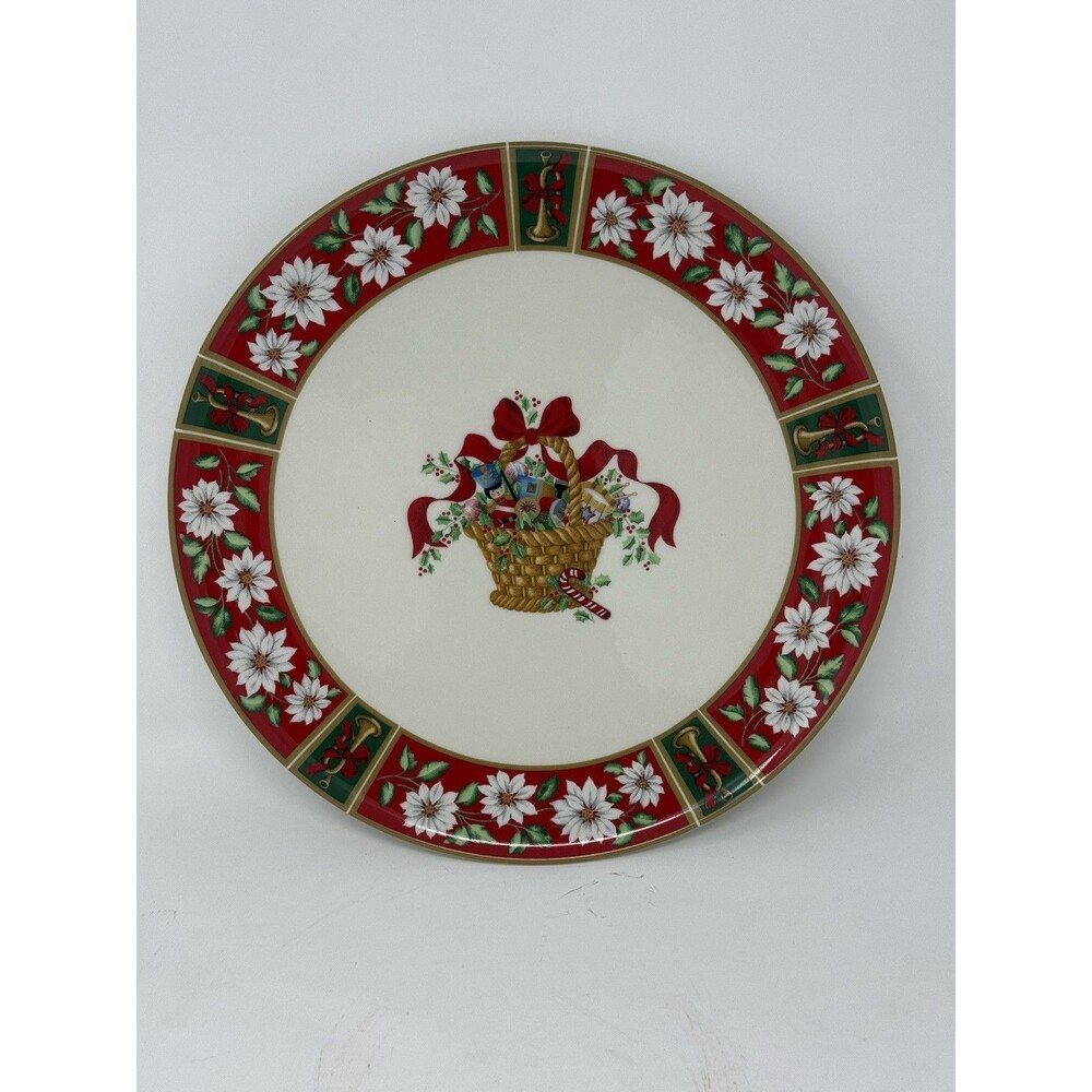 Large Plate 12.5in Charlton Hall Collection by Kobë, Japan, Christmas Decor